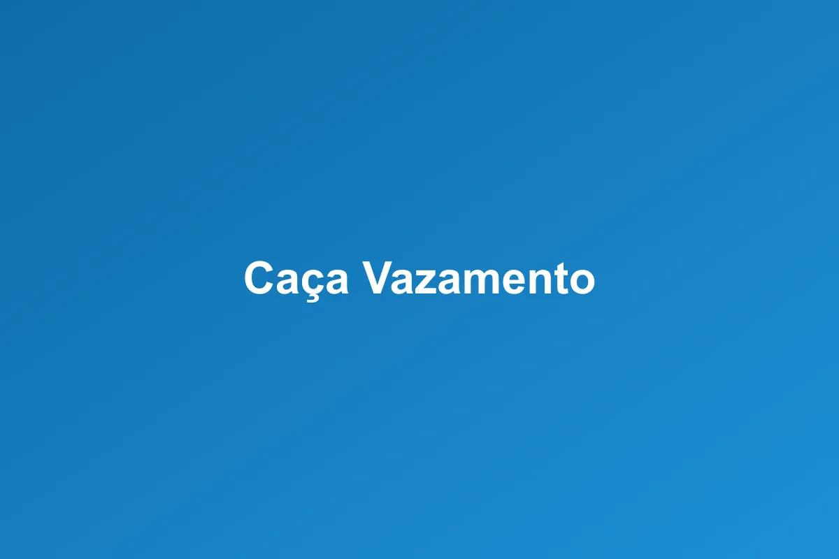 Caça vazamentos em Viamão – detecção precisa e não invasiva